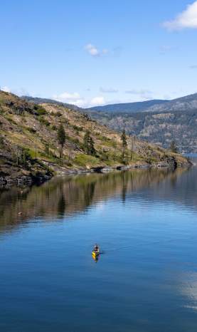 Canoeing on Okanagan Lake