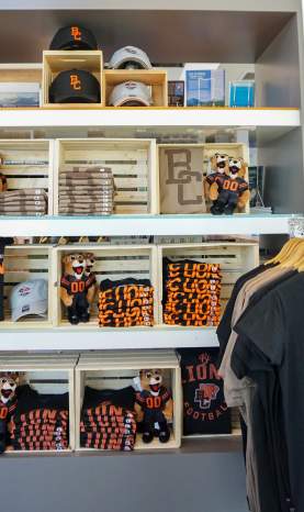 BC Lions Touchdown Kelowna Merch Display