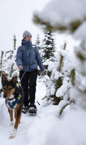 MWMedia_Snowshoeing_KelownaNordic_SnowyHilton