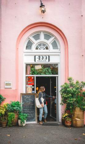 The Outside of the Vault Cafe