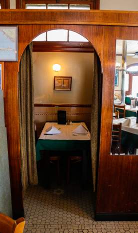 Crescent City Steakhouse private booth seating