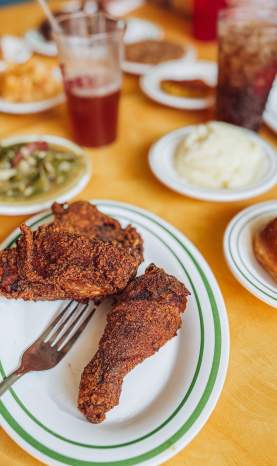 Fried Chicken and Sides from Hot Stuff in Uptown New Orleans