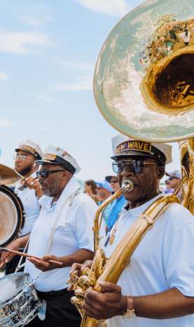 New Wave Brass Band at Jazz Fest