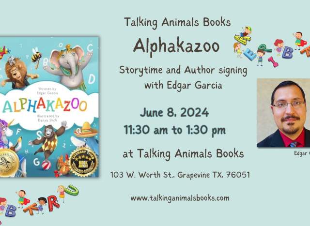 Local Author Story time and signing with Edgar Garcia