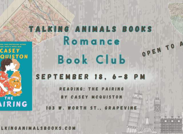 September Romance Book Club at Talking Animals