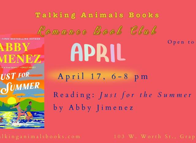 Talking Animals Books April Romance Book Club