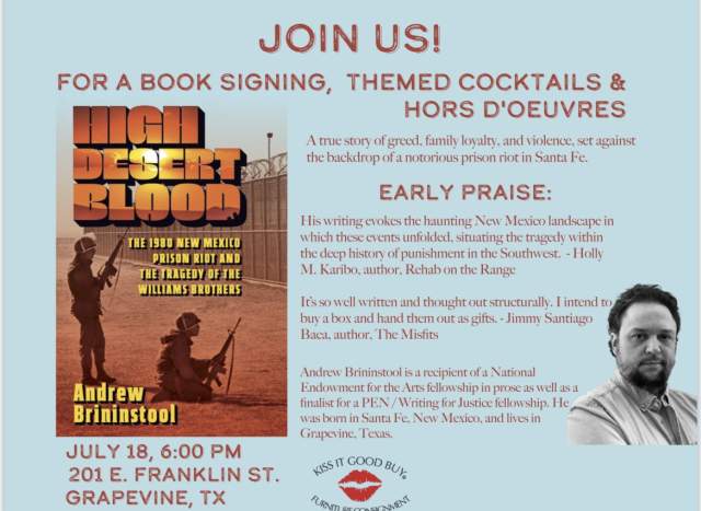 High Desert Blood book launch event