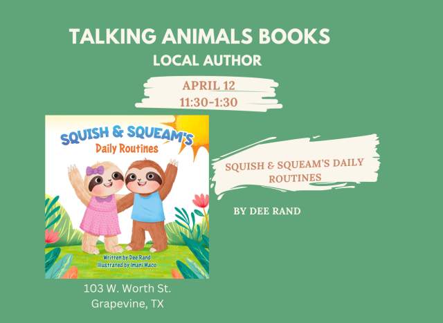 Children's Storytime with Local Author Dee Rand: Squish and Squeams Daily Routines