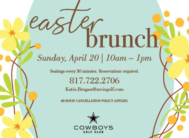 Easter Brunch at Cowboys Golf Club
