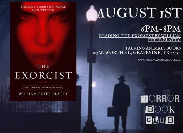 Talking Animals Books August Horror Book Club: The Exorcist