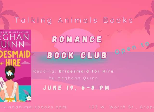 June Romance Book Club at Talking Animals Books