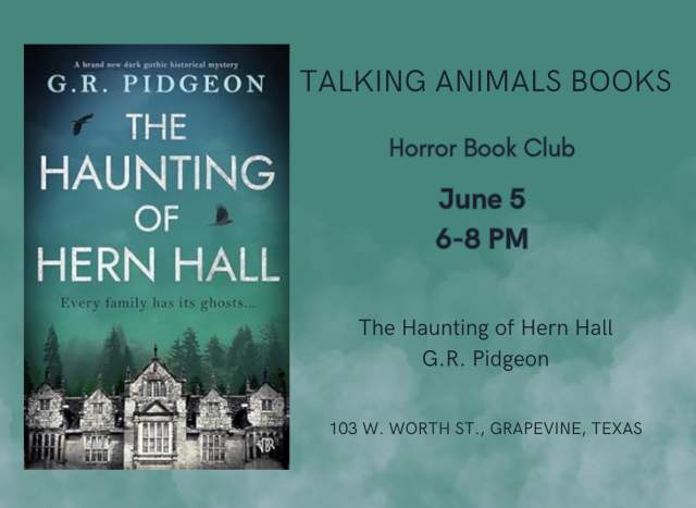 Horror Book Club at Talking Animals Books