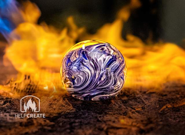 Make a Paperweight out of Hot Molten Glass!