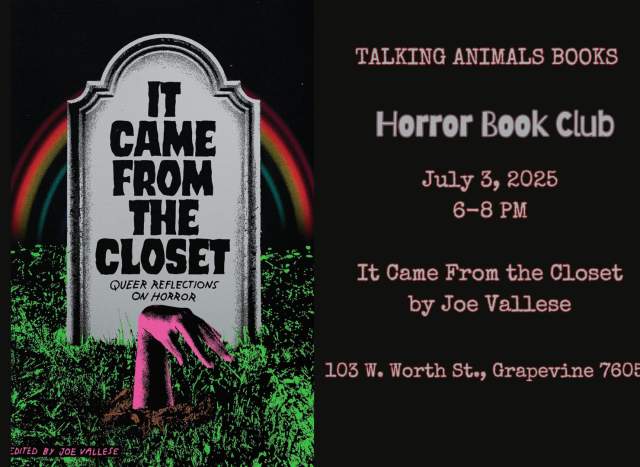 Horror Book Club at Talking Animals Books