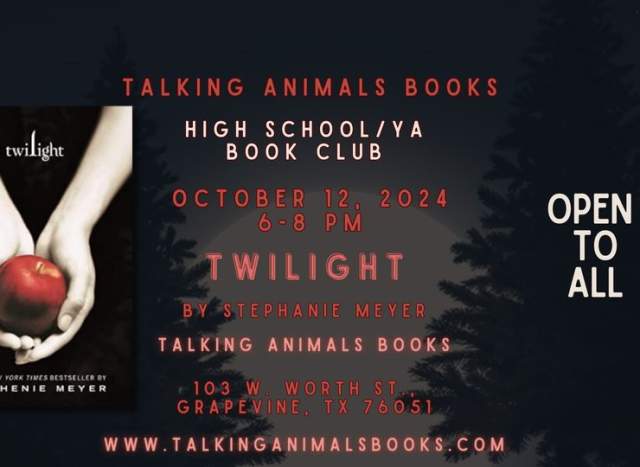 October Teen Book Club at Talking Animals Books
