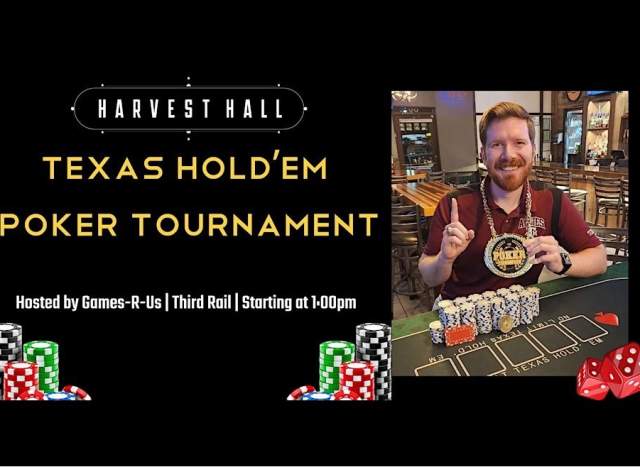 Texas Hold'em Poker Tournament at Harvest Hall
