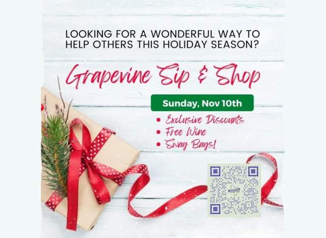 Grapevine Holiday Sip & Shop