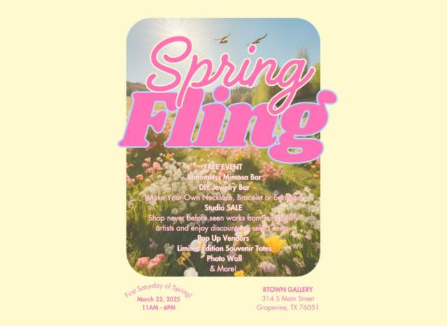 Spring Fling! Pop Up Art Market Event