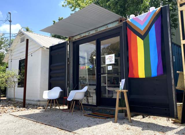 Exterior of Little Gay Shop.