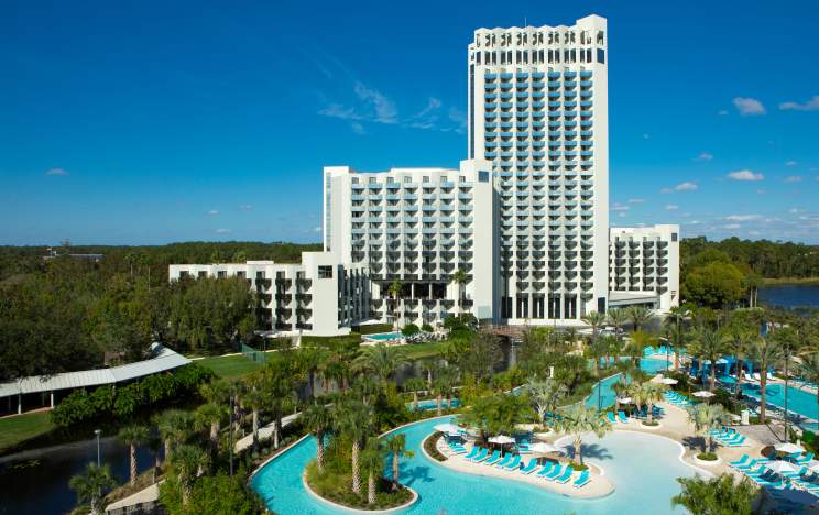 Hilton Orlando Buena Vista Palace hotel exterior and pool