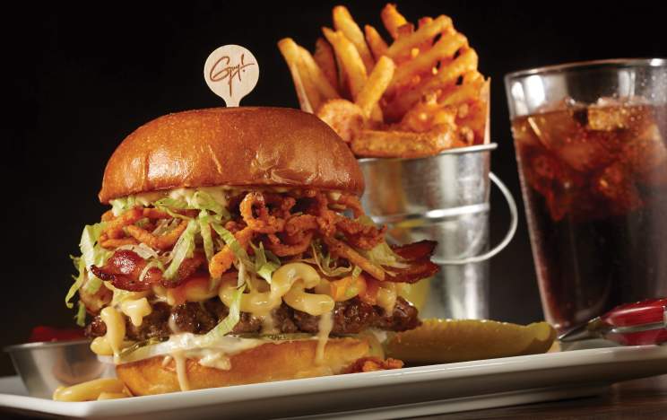 Planet Hollywood Observatory burger meal