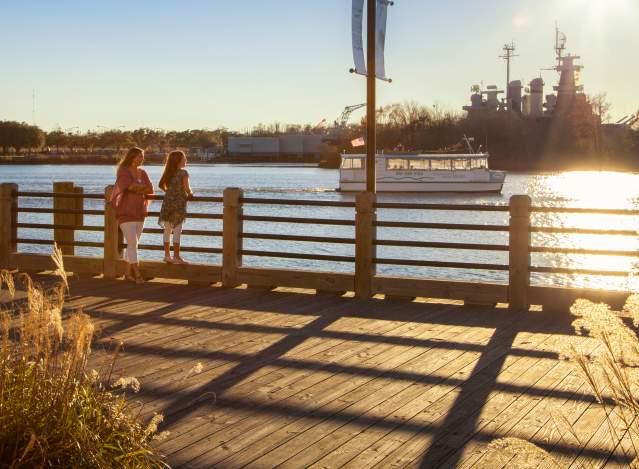 Mother & Daughter on Wilmington Riverwalk