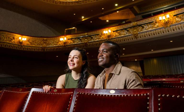 People watching a performance at The Everyman Theatre, Cheltenham