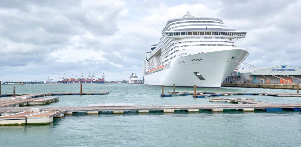 Cruise ship in port Southampton