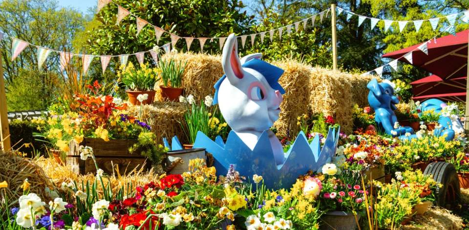 Paultons Park spring flower displays at Easter