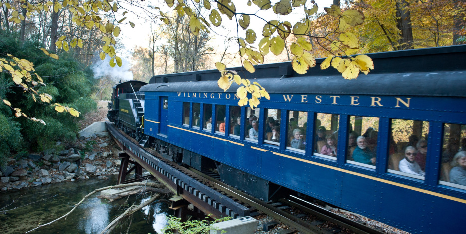 Wilmington & Western Railroad Crossing Over A Bridge