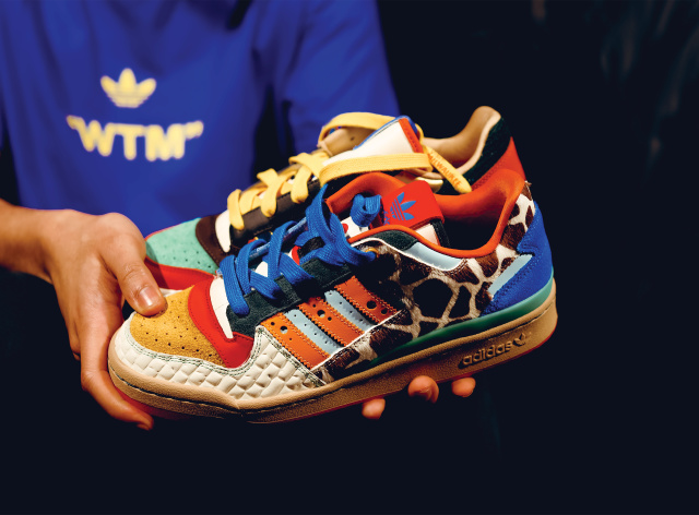 WTM Adidas Forums Close up held