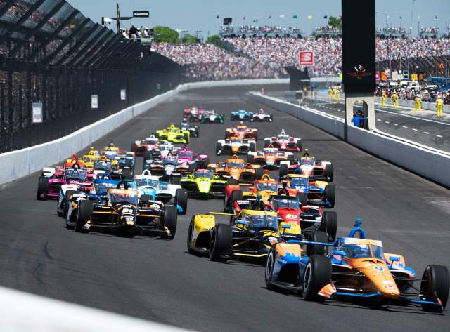 The Starting Grid for the 109th Running of the Indianapolis 500