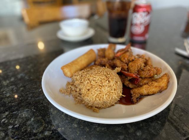 Orange Chicken with Fried Rice