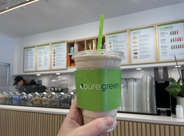 Smoothie at Pure Green