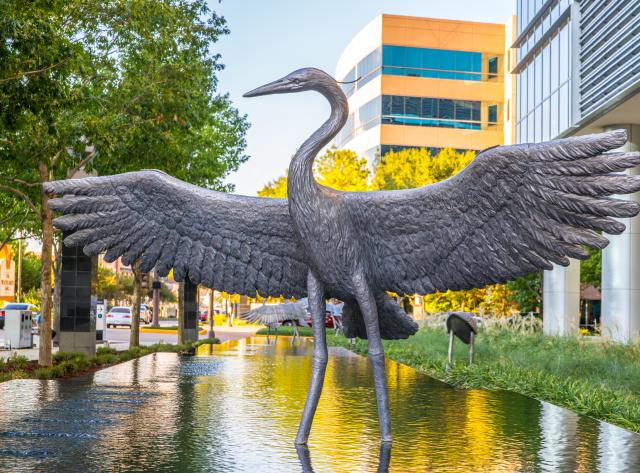 Heron Sculpture