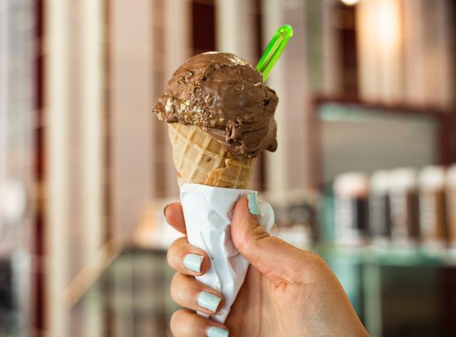 Gelato cone at Sweet Frozen Bar