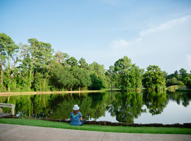 Fishing at Large Pond