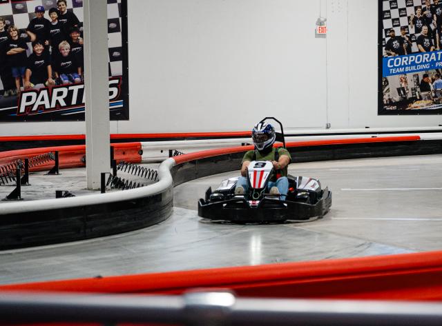 Person Driving Go Kart