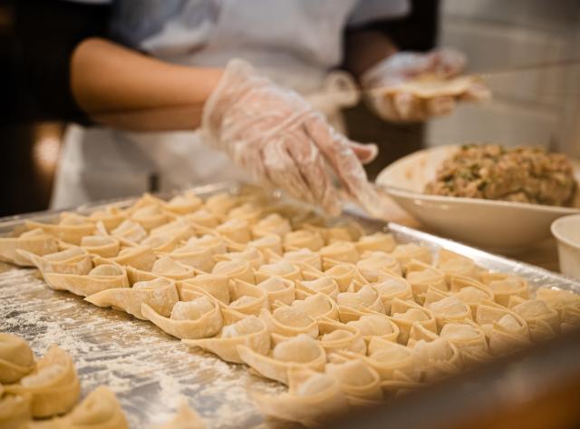 Bao being made at Mimi Garden
