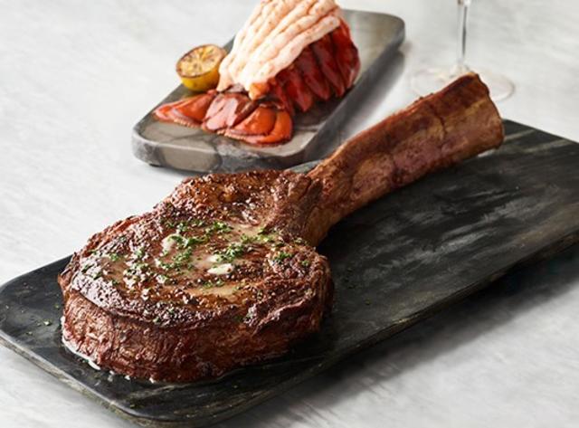 Prime Tomahawk and Lobster Tail