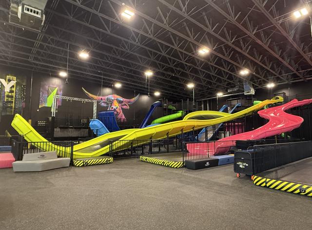 Colorful Slides at Slick City Action Park
