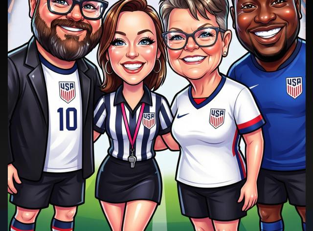 Sports Teams Caricature