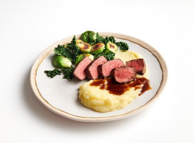 Steak_mashed potatoes_roasted brussel sprouts_Essen Catering