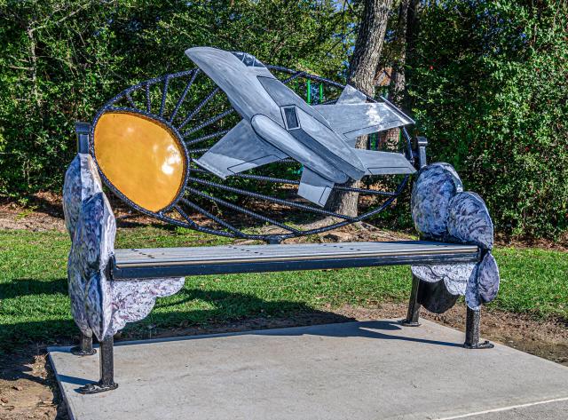 Flight to the Sun Art Bench