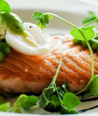 Salmon from Cafe Navarre in South Bend