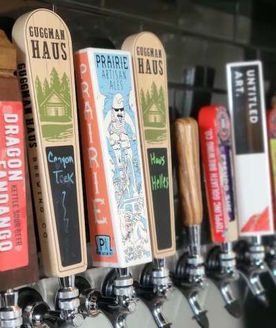 Craft Beer Taps at Roscoe's Coffee Bar and Taproom