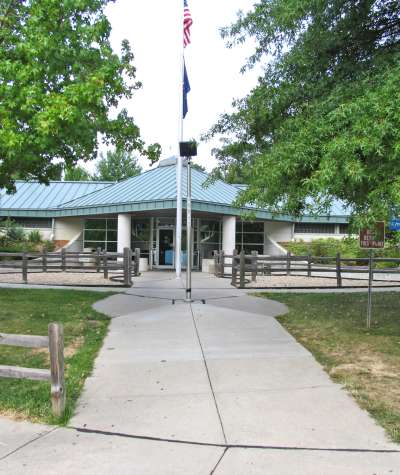 Exterior of Indiana Welcome Center