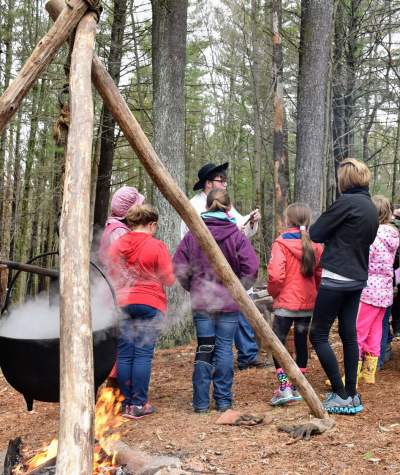 Kids at an educational program at Shaver's Creek Environmental Center