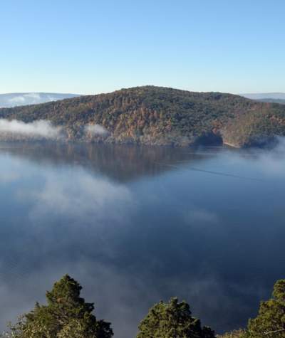 Hawns Overlook foggy morning clouds
