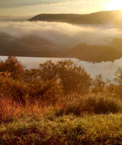 View of Ridenour Overlook in the Fall